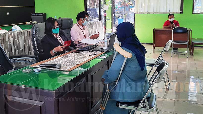Dinas Sosial P3AP2KB Kota Malang Salurkan Bantuan Nutrisi Difabel