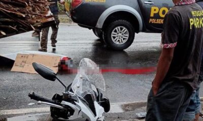 Kecelakaan Di Karangploso Malang, Motor Tabrak Truk, Satu Meninggal