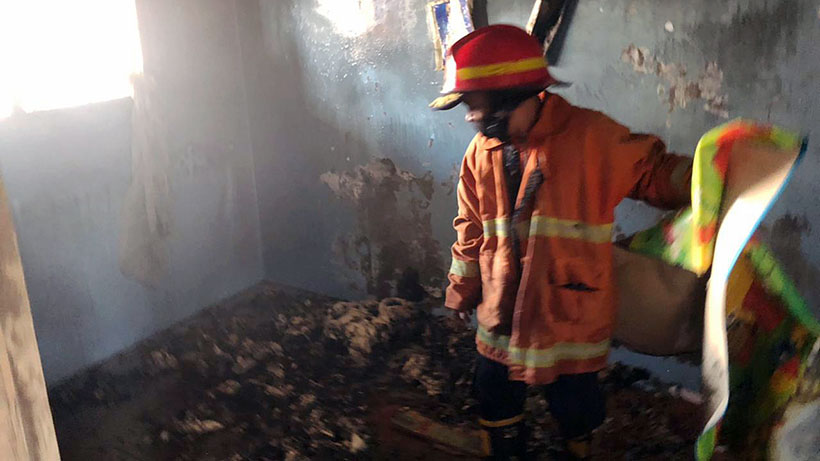 Kebakaran Di Kota Malang, Balita Main Korek, Satu Rumah Terbakar