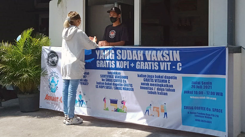 Kopi Gratis Dan Vitamin Dari Kafe Di Malang Ini, Bagi Yang Sudah Vaksin