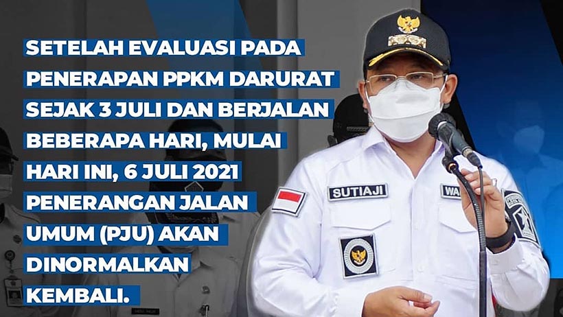 Pemadaman PJU Di Kota Malang Dievaluasi, Sutiaji Setop Kebijakan Ini