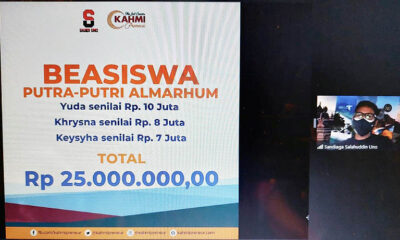 Bantu Yatim Korban Covid-19, Sandiaga Uno Beri Beasiswa Rp 25 Juta