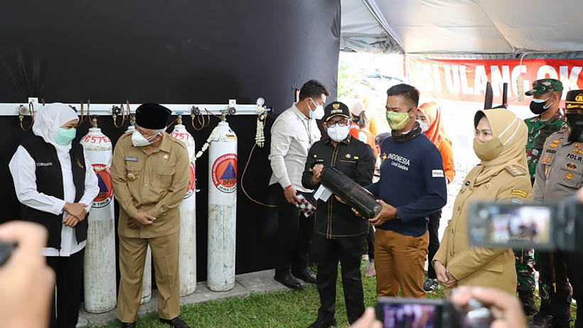 Tempat Isi Ulang Oksigen Gratis Diresmikan Pemprov Jatim Di Malang