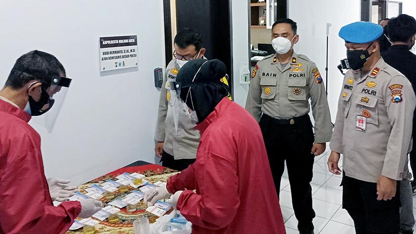 Polisi Di Malang Kota Cek Narkoba Mendadak, Ini Hasil Tesnya