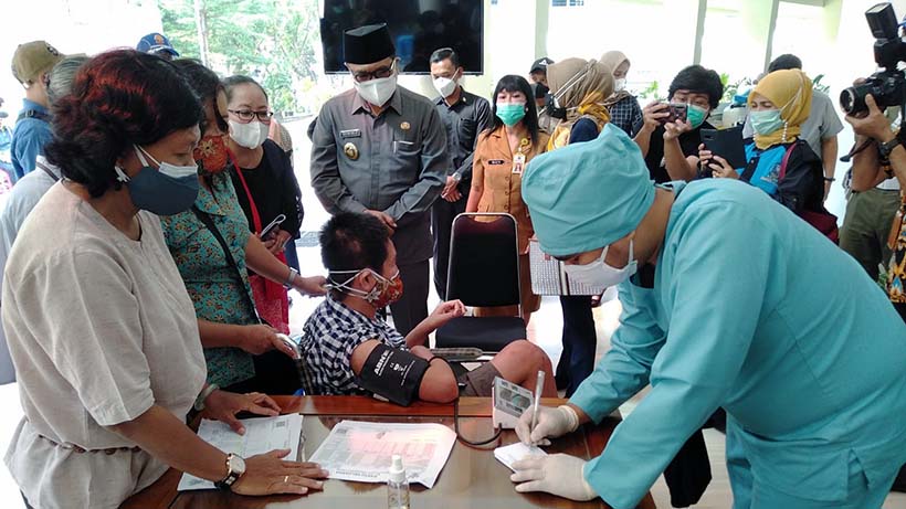 80 Penyandang Disabilitas Bhakti Luhur Kota Malang Vaksinasi