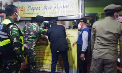 Tim PPKM Kedungkandang Sosialisasi Aturan Prokes Tempat Usaha