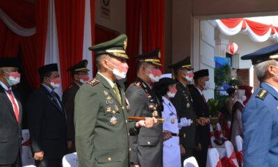Dandim 0833 Kota Malang Ikuti Upacara HUT RI, Prokes Berjalan Ketat