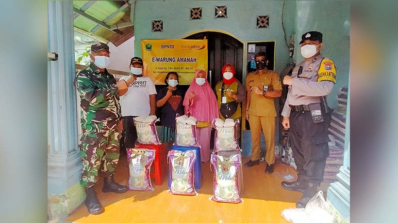 Bansos Beras Di Arjowinangun Malang Cair, Total Penerima 97 KK