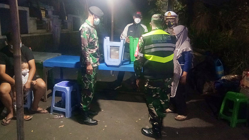 Tim PPKM Razia GOR Ken Arok Dan Jalan Kembar Gadang