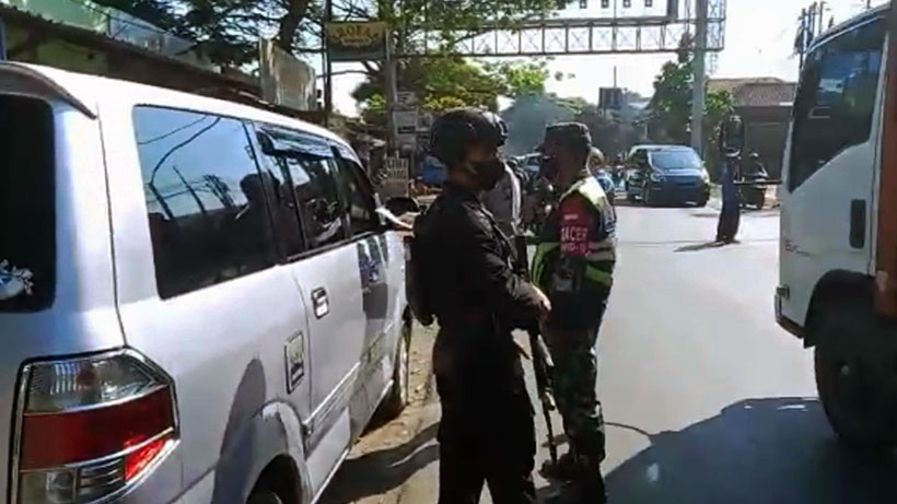 Tim PPKM Kota Malang Penyekatan Di Tapal Batas Selatan