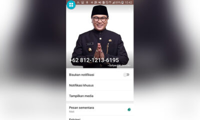 Awas! Nomor Telepon Ini Nyaru Wawali Kota Malang Sofyan Edi Jarwoko, Jangan Tertipu