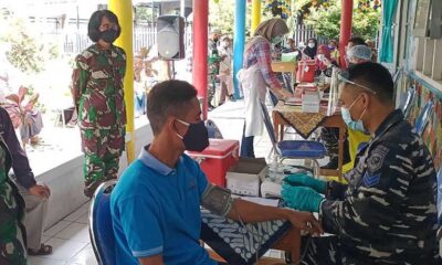 Lanal Malang Gelar Serbuan Vaksinasi Dosis 2, Bidik 300 Warga