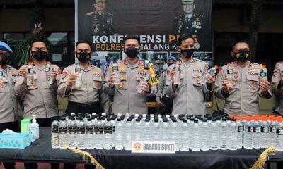 Arak Bali Diselundupkan Ke Kota Malang, Digagalkan Polresta