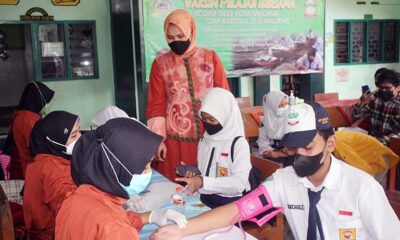 Ketua Kartika Jaya Kodim 0833 Pantau Vaksinasi Pelajar