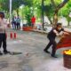 Simulasi Penanganan Kebakaran Di Ramayana, Ini Pesan Babinsa