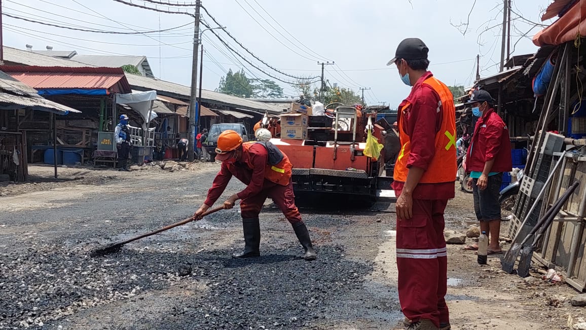 Jalan Pasar Gadang Diaspal Pemkot Malang 26 IMG 20211026 WA0000