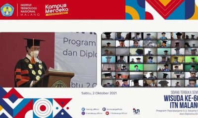 ITN Malang Wisuda Virtual, Luluskan 571 Wisudawan