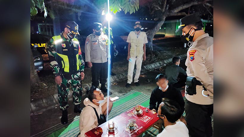 Tim Gabungan Kedungkandang Getol Operasi PPKM Level II