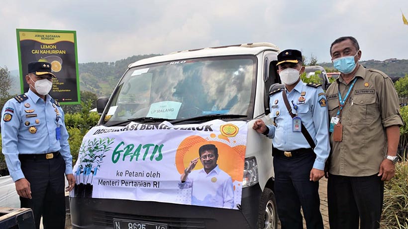 Lapas Kelas I Malang Dapat 300 Bibit Pohon, Kembangkan Di Ngajum