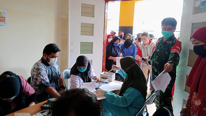 316 Warga Tanjungrejo Sukun Divaksin Puskesmas Janti