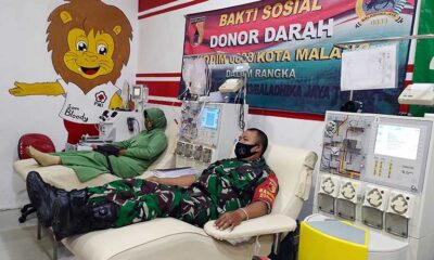 Kodim 0833 Kota Malang Gelar Donor Darah di Kantor PMI