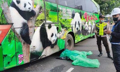 Kecelakaan Di Singosari Malang, Warga Betek Hantam Bus Restu