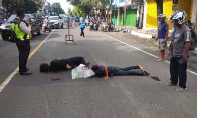 Kecelakaan Di Kepanjen Malang, Dua Kepala Bersimbah Darah
