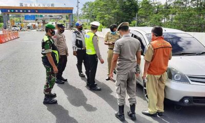 Koramil Kedungkandang Amankan Jalur Keluar Masuk Tol Madyopuro