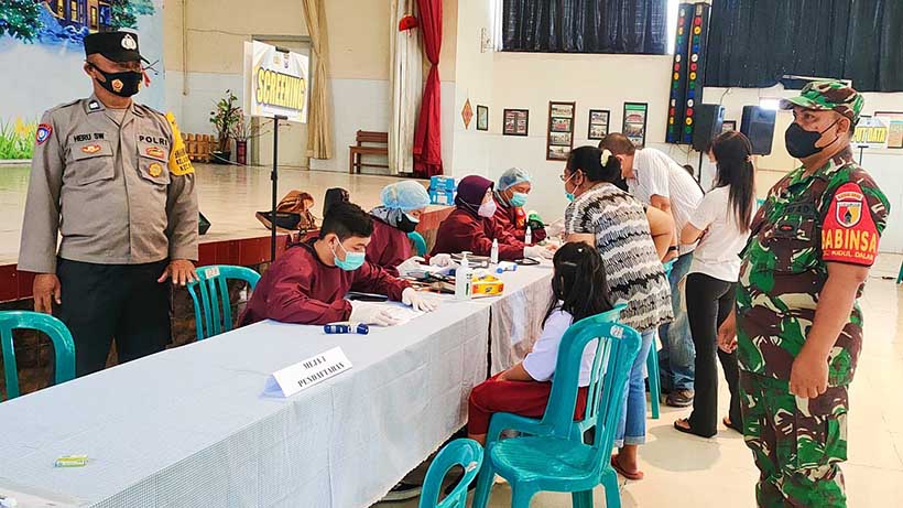 Vaksinasi Anak Digelar Di SD Taman Harapan Kidul Dalem