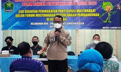 Serap Usulan Musrenbang, Camat Klojen Fokus 3 Komitmen Pemkot