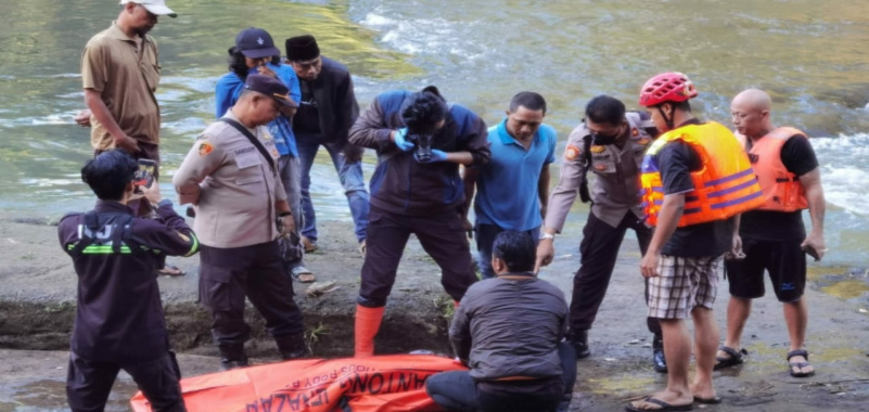 Warga Malang Dikejutkan Temuan Mayat Mengapung di Sungai Bango