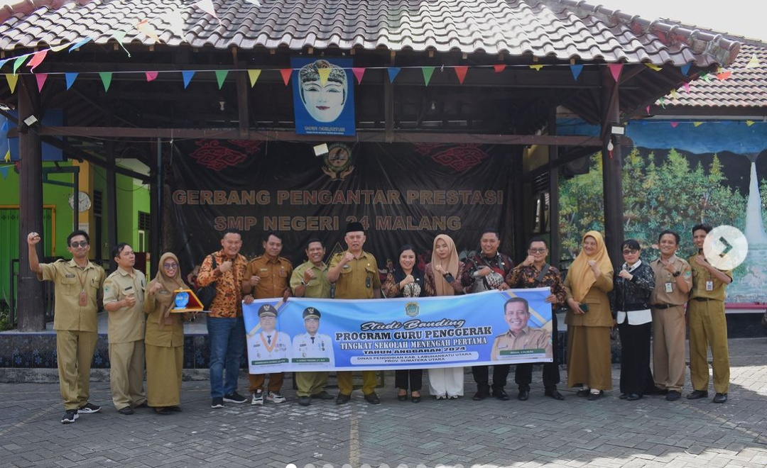 Studi Banding, Dispendik Kabupaten Labuhanbatu Utara di SMPN 24 Kota Malang 26 IMG 20240902 205330
