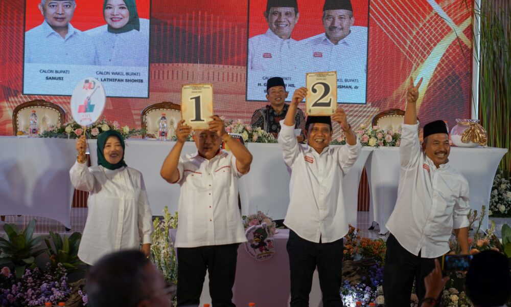 nomor urut pasangan calon Pilbup 2024