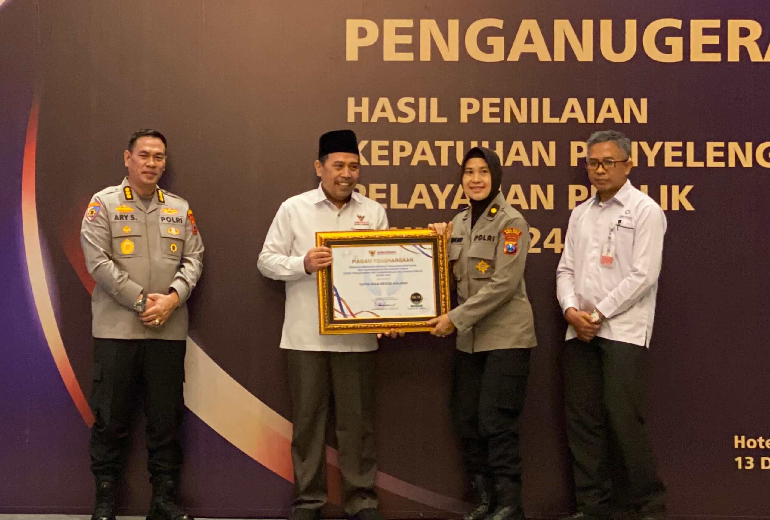 Polres Malang Raih Penghargaan Ombudsman RI 26 IMG 20241214 165945 scaled