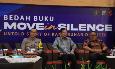 Kapolres Malang AKBP Putu Kholis Aryana, menggelar bedah buku bertajuk “Move in Silence: Untold Story of Kanjuruhan Disaster” di Auditorium Nuswantara, Universitas Brawijaya (istimewa)
