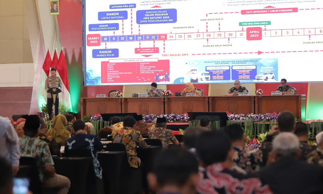 Rakor Pengamanan Mudik Lebaran Forkopimda Provinsi Jatim 26 IMG 20250315 164306