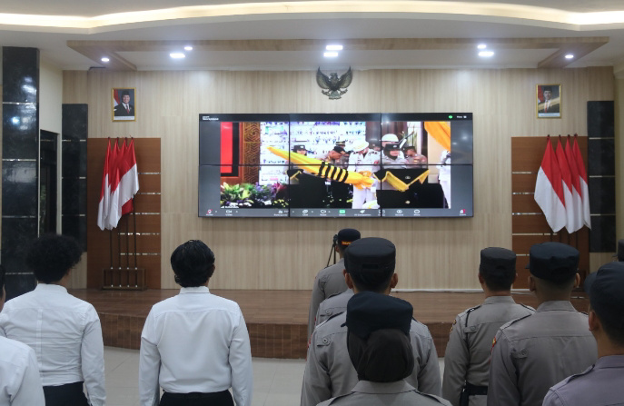 Polres Malang Peringati Hari Bhayangkara ke-79 dengan Upacara Pemuliaan Nilai Tribrata