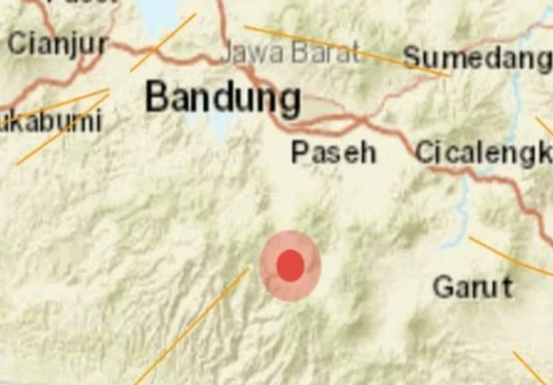 Gempa Tektonik M 2,9 Guncang Bandung & Cimahi Siang Ini, Dipicu Sesar Lokal