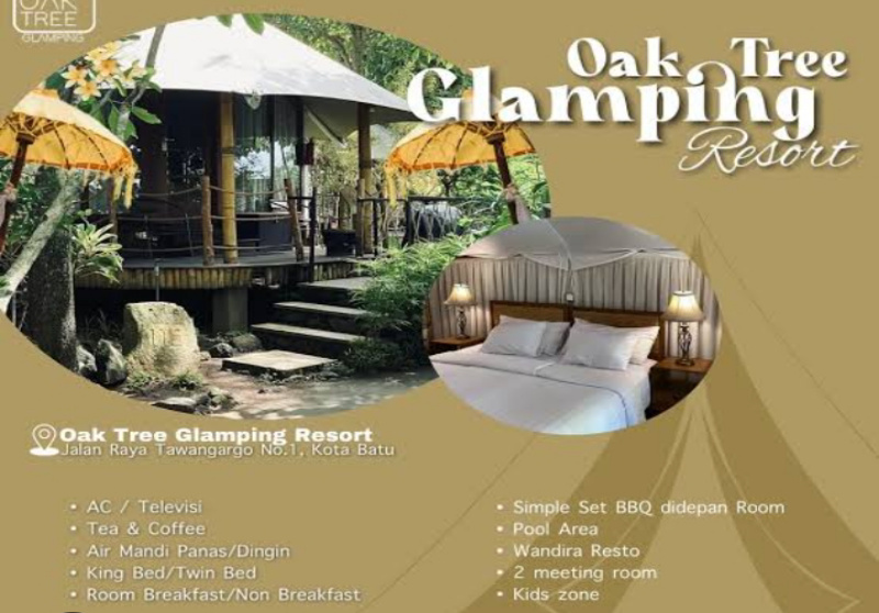 Paket Bukber Kota Batu 2026: Oak Tree Glamping Resort Tawarkan Menu Nusantara & Timur Tengah Rp125 Ribu