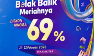 Daftar Promo HUT BCA ke-69: Diskon Serba 69 (21–22 Februari 2026)