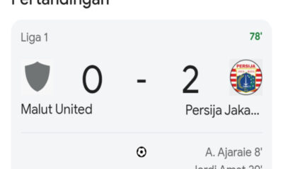 Hasil Live Score Malut United vs Persija Jakarta Hari Ini: Macan Kemayoran Unggul 2-0!