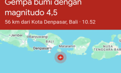 Gempa Magnitudo 4,8 Guncang Kuta Selatan, Bali Hari Ini – Tidak Berpotensi Tsunami