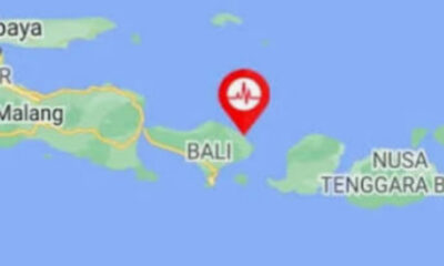 Wilayah yang Merasakan Guncangan (Skala MMI Gempa Bali)