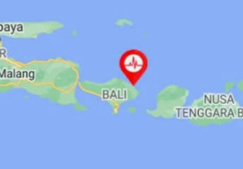 Wilayah yang Merasakan Guncangan (Skala MMI Gempa Bali)