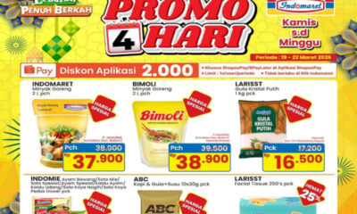 Promo JSM Indomaret Hari Ini, Minggu 22 Maret 2026: Diskon Terakhir JSM & Spesial Lebaran
