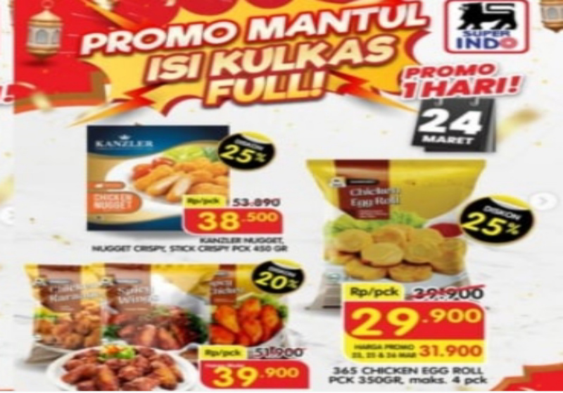 Katalog Promo Super Indo Hari Ini 24 Maret 2026: Diskon 50% Es Krim & Persiapan Lebaran