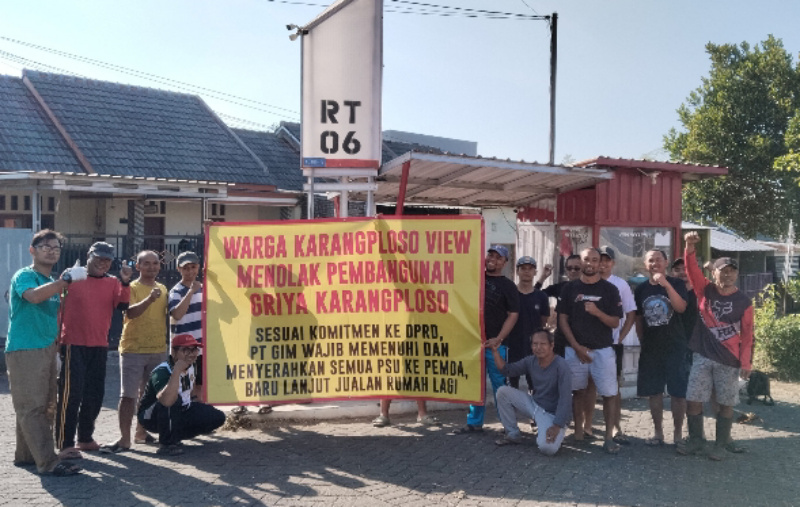 Geram Janji Manis Pengembang, Warga Perumahan Karangploso View Layangkan 3 Tuntutan PSU dan Pengelolaan Air 26 IMG 20260720 162757