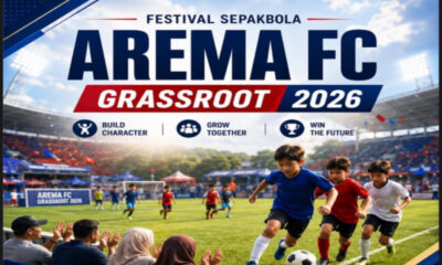 Festival Sepakbola Arema FC Grassroot 2026 Siap Digelar: Wadah Jam Terbang Pemain Muda dan Pemberdayaan UMKM
