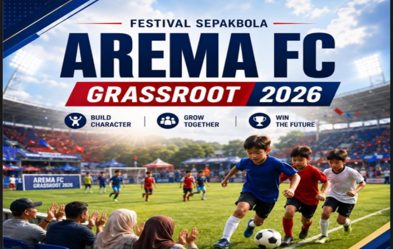 Festival Sepakbola Arema FC Grassroot 2026 Siap Digelar: Wadah Jam Terbang Pemain Muda dan Pemberdayaan UMKM