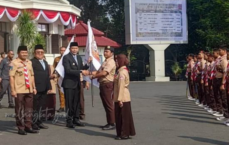 Kontingen Kwarcab Pramuka Kota Malang Dilepas Wali Kota Wahyu Hidayat untuk Jamnas XII 2026 26 IMG 20260811 093309